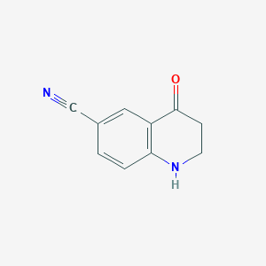 molecular formula C10H8N2O B2948602 4-Oxo-1,2,3,4-tetrahydroquinoline-6-carbonitrile CAS No. 1388049-36-2