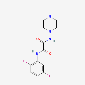 molecular formula C13H16F2N4O2 B2948604 N-(2,5-difluorophenyl)-N'-(4-methylpiperazin-1-yl)ethanediamide CAS No. 920415-12-9