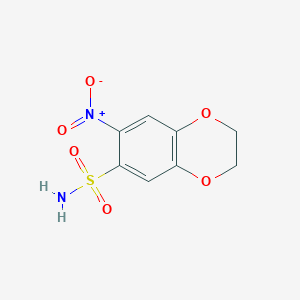 7-nitro-2H,3H-benzo[e]1,4-dioxin-6-sulfonamide