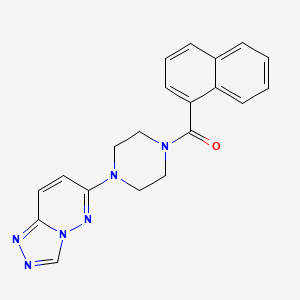 molecular formula C20H18N6O B2948636 (4-([1,2,4]Triazolo[4,3-b]pyridazin-6-yl)piperazin-1-yl)(naphthalen-1-yl)methanone CAS No. 1203347-12-9