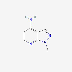 molecular formula C7H8N4 B2948645 1-methyl-1H,2H,4H-pyrazolo[3,4-b]pyridin-4-imine CAS No. 1798748-91-0