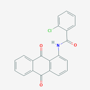 molecular formula C21H12ClNO3 B2948664 2-chloro-N-(9,10-dioxo-9,10-dihydroanthracen-1-yl)benzamide CAS No. 5924-55-0