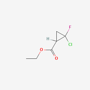 B2948684 Ethyl 2-chloro-2-fluorocyclopropanecarboxylate CAS No. 155051-93-7; 27124-44-3