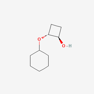 molecular formula C10H18O2 B2948692 (1R,2R)-2-(cyclohexyloxy)cyclobutan-1-ol CAS No. 2165540-91-8