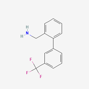 molecular formula C14H12F3N B2948729 [3'-(Trifluoromethyl)[1,1'-biphenyl]-2-yl]-methanamine CAS No. 1261888-24-7