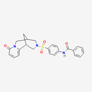 B2948848 N-(4-((8-oxo-5,6-dihydro-1H-1,5-methanopyrido[1,2-a][1,5]diazocin-3(2H,4H,8H)-yl)sulfonyl)phenyl)benzamide CAS No. 681270-09-7
