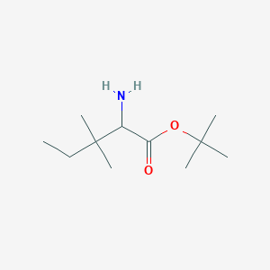 molecular formula C11H23NO2 B2948860 Tert-butyl 2-amino-3,3-dimethylpentanoate CAS No. 2248258-99-1