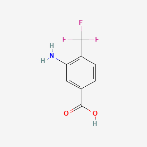 molecular formula C8H6F3NO2 B2948862 3-Amino-4-(trifluoromethyl)benzoic acid CAS No. 125483-00-3; 4857-33-4