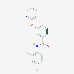 molecular formula C19H15BrN2O2 B2948928 N-(4-bromo-2-methylphenyl)-3-(pyridin-2-yloxy)benzamide CAS No. 1797084-18-4