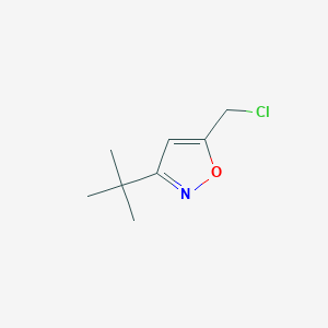 molecular formula C8H12ClNO B2948929 3-Tert-butyl-5-(chloromethyl)isoxazole CAS No. 69602-60-4
