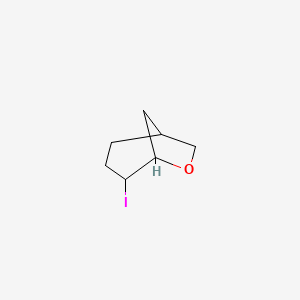 molecular formula C7H11IO B2948993 4-Iodo-6-oxabicyclo[3.2.1]octane CAS No. 2089257-16-7