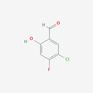 molecular formula C7H4ClFO2 B2948997 5-Chloro-4-fluoro-2-hydroxybenzaldehyde CAS No. 264879-16-5