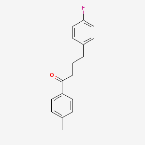molecular formula C17H17FO B2948999 4-(4-Fluorophenyl)-1-(p-tolyl)-1-butanone CAS No. 2006277-31-0