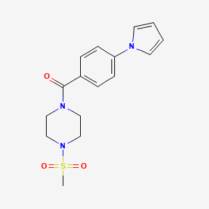 (4-(1H-pyrrol-1-yl)phenyl)(4-(methylsulfonyl)piperazin-1-yl)methanone