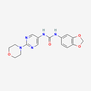 1-(Benzo[d][1,3]dioxol-5-yl)-3-(2-morpholinopyrimidin-5-yl)urea
