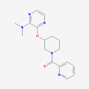 (3-((3-(Dimethylamino)pyrazin-2-yl)oxy)piperidin-1-yl)(pyridin-2-yl)methanone
