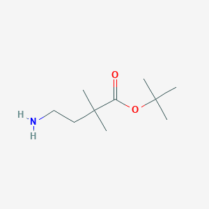 molecular formula C10H21NO2 B2949027 Tert-butyl 4-amino-2,2-dimethylbutanoate CAS No. 1872039-50-3