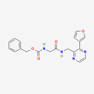 Benzyl (2-(((3-(furan-3-yl)pyrazin-2-yl)methyl)amino)-2-oxoethyl)carbamate