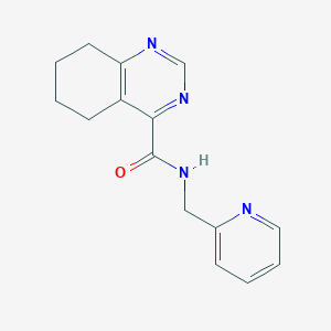 molecular formula C15H16N4O B2949099 N-[(pyridin-2-yl)methyl]-5,6,7,8-tetrahydroquinazoline-4-carboxamide CAS No. 2415499-46-4