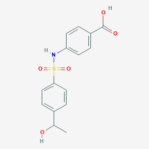 4-[4-(1-Hydroxyethyl)benzenesulfonamido]benzoic acid