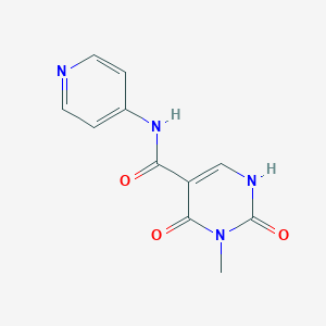 3-methyl-2,4-dioxo-N-(pyridin-4-yl)-1,2,3,4-tetrahydropyrimidine-5-carboxamide