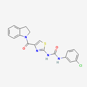 1-(3-Chlorophenyl)-3-(4-(indoline-1-carbonyl)thiazol-2-yl)urea