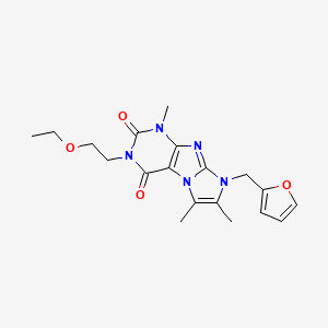 3-(2-ethoxyethyl)-8-(furan-2-ylmethyl)-1,6,7-trimethyl-1H-imidazo[2,1-f]purine-2,4(3H,8H)-dione