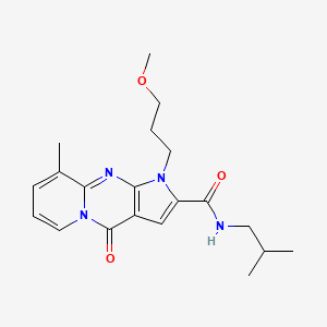 N-isobutyl-1-(3-methoxypropyl)-9-methyl-4-oxo-1,4-dihydropyrido[1,2-a]pyrrolo[2,3-d]pyrimidine-2-carboxamide