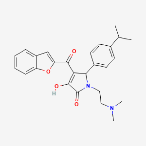 4-(benzofuran-2-carbonyl)-1-(2-(dimethylamino)ethyl)-3-hydroxy-5-(4-isopropylphenyl)-1H-pyrrol-2(5H)-one
