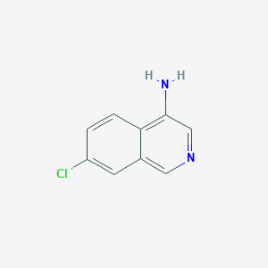 molecular formula C9H7ClN2 B2949193 7-Chloroisoquinolin-4-amine CAS No. 1369294-23-4