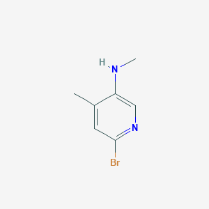 molecular formula C7H9BrN2 B2949195 6-bromo-N,4-dimethylpyridin-3-amine CAS No. 1841079-99-9