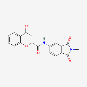 molecular formula C19H12N2O5 B2949208 N-(2-methyl-1,3-dioxo-2,3-dihydro-1H-isoindol-5-yl)-4-oxo-4H-chromene-2-carboxamide CAS No. 329269-83-2