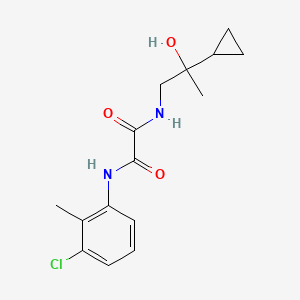 molecular formula C15H19ClN2O3 B2949209 N'-(3-chloro-2-methylphenyl)-N-(2-cyclopropyl-2-hydroxypropyl)ethanediamide CAS No. 1351649-05-2
