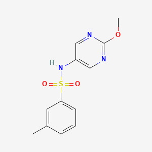 molecular formula C12H13N3O3S B2949249 N-(2-methoxypyrimidin-5-yl)-3-methylbenzene-1-sulfonamide CAS No. 1795419-59-8