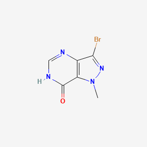 B2949256 3-bromo-1-methyl-1H-pyrazolo[4,3-d]pyrimidin-7-ol CAS No. 68479-27-6