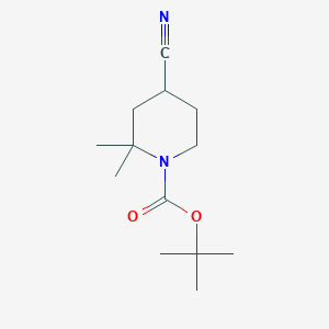molecular formula C13H22N2O2 B2949301 tert-Butyl 4-cyano-2,2-dimethylpiperidine-1-carboxylate CAS No. 2122117-50-2