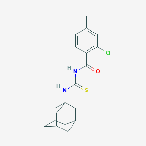 molecular formula C19H23ClN2OS B294933 N-(1-adamantyl)-N'-(2-chloro-4-methylbenzoyl)thiourea 