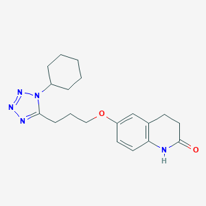 molecular formula C19H25N5O2 B029494 6-[3-(1-cyclohexyltetrazol-5-yl)propoxy]-3,4-dihydro-1H-quinolin-2-one CAS No. 78876-16-1