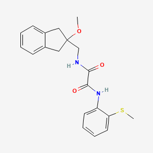 molecular formula C20H22N2O3S B2949467 N-[(2-methoxy-2,3-dihydro-1H-inden-2-yl)methyl]-N'-[2-(methylsulfanyl)phenyl]ethanediamide CAS No. 2034446-16-5