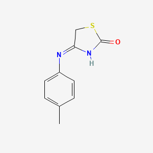 molecular formula C10H10N2OS B2949541 (Z)-4-(p-tolylimino)thiazolidin-2-one CAS No. 19387-58-7