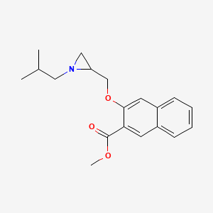 Methyl 3-[[1-(2-methylpropyl)aziridin-2-yl]methoxy]naphthalene-2-carboxylate