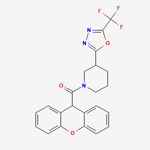 (3-(5-(trifluoromethyl)-1,3,4-oxadiazol-2-yl)piperidin-1-yl)(9H-xanthen-9-yl)methanone