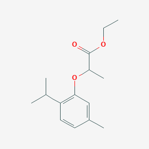 molecular formula C15H22O3 B2949738 Ethyl 2-(2-isopropyl-5-methylphenoxy)propanoate CAS No. 832739-47-6