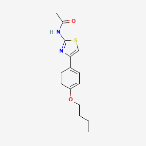 molecular formula C15H18N2O2S B2949743 N-[4-(4-butoxyphenyl)-1,3-thiazol-2-yl]acetamide CAS No. 773860-61-0