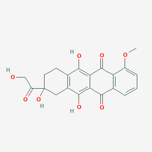 molecular formula C21H18O8 B029498 7-Deoxydoxorubicinone CAS No. 38554-25-5