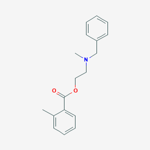 molecular formula C18H21NO2 B294980 2-[Benzyl(methyl)amino]ethyl 2-methylbenzoate 