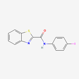 molecular formula C14H9IN2OS B2949817 N-(4-iodophenyl)-1,3-benzothiazole-2-carboxamide CAS No. 405925-54-4