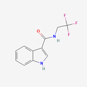 molecular formula C11H9F3N2O B2949818 N-(2,2,2-trifluoroethyl)-1H-indole-3-carboxamide CAS No. 1155982-99-2