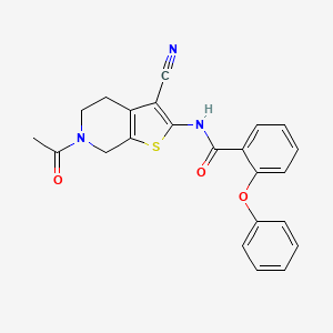 molecular formula C23H19N3O3S B2949822 N-(6-acetyl-3-cyano-4,5,6,7-tetrahydrothieno[2,3-c]pyridin-2-yl)-2-phenoxybenzamide CAS No. 864859-12-1
