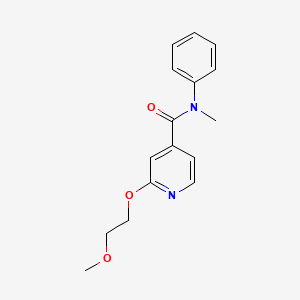 molecular formula C16H18N2O3 B2949831 2-(2-methoxyethoxy)-N-methyl-N-phenylpyridine-4-carboxamide CAS No. 2034361-05-0